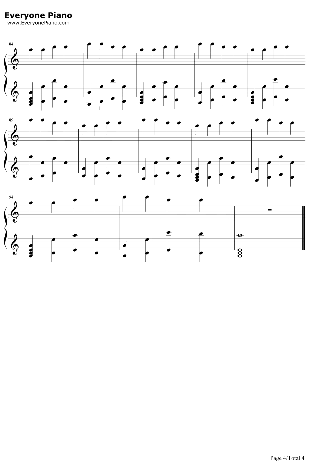 潮鸣り钢琴谱-折户伸治-CLANNADBGM4