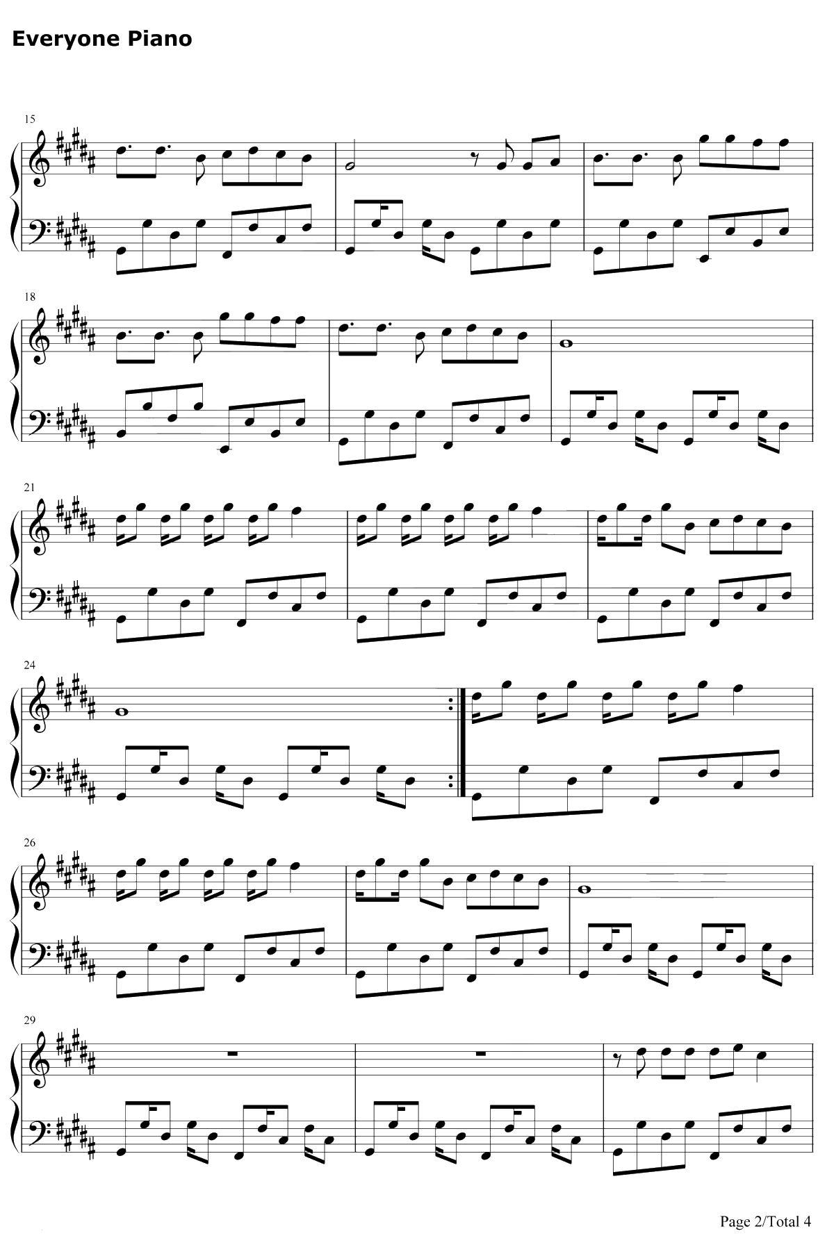 El mismo sol钢琴谱-AlvaroSoler2