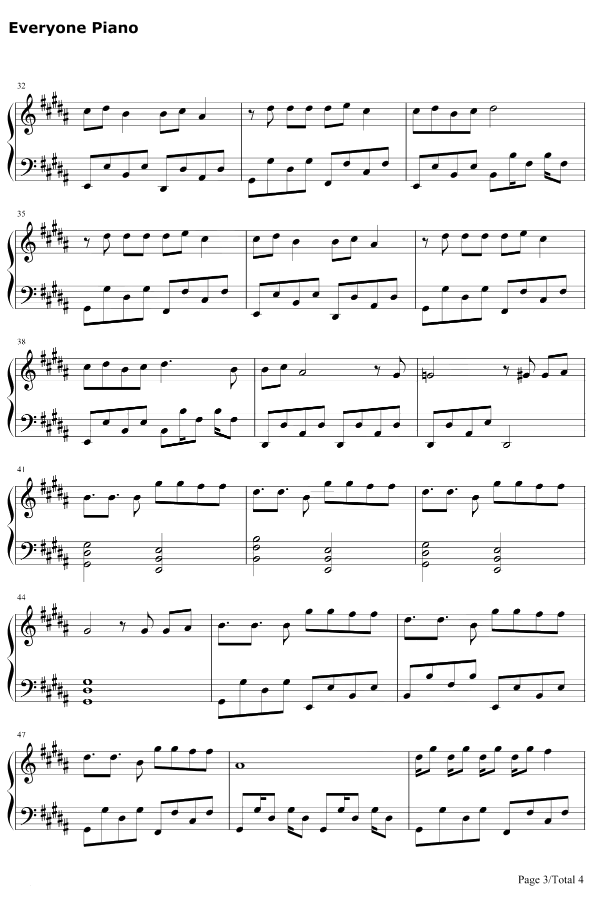 El mismo sol钢琴谱-AlvaroSoler3