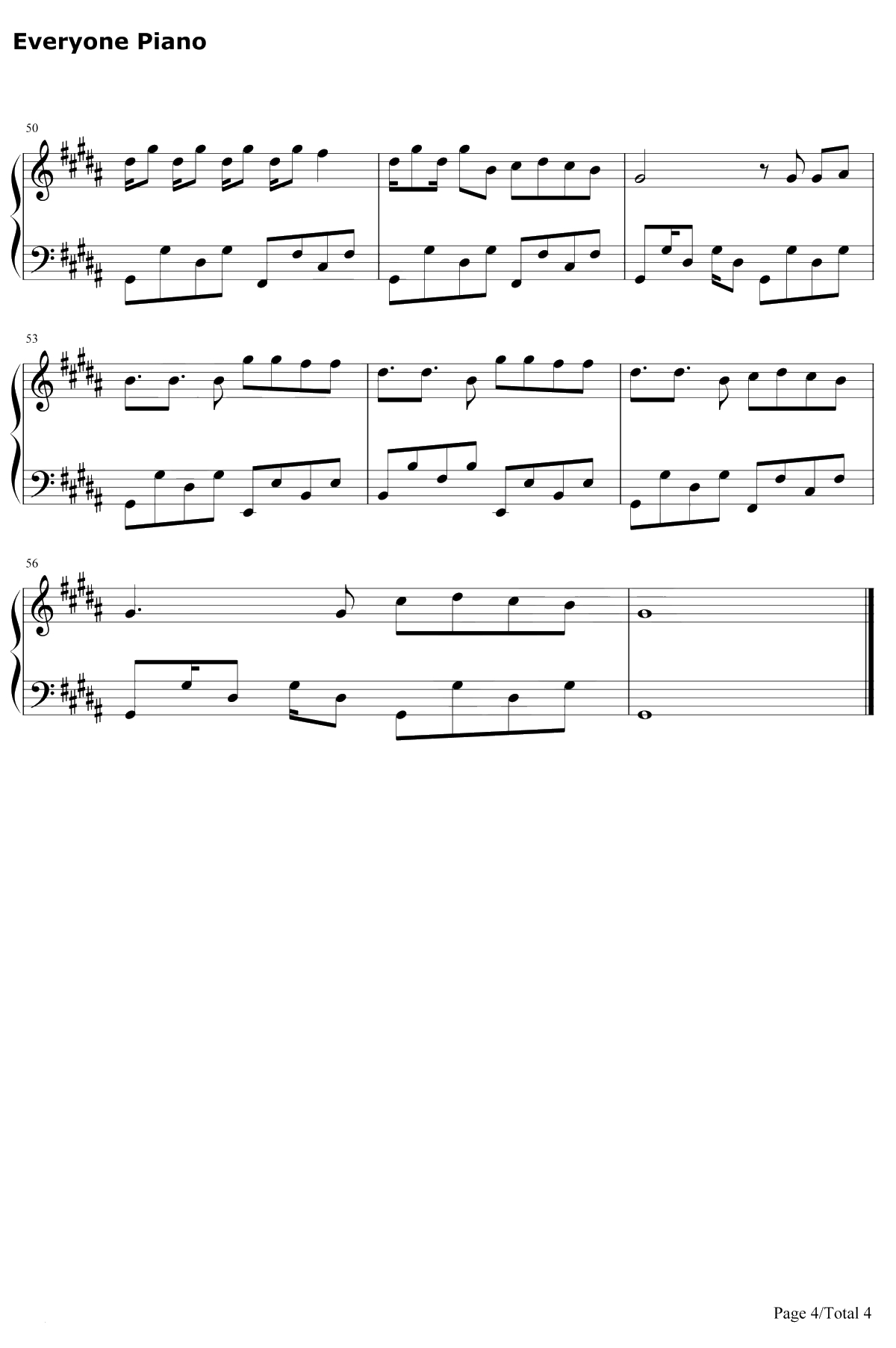 El mismo sol钢琴谱-AlvaroSoler4