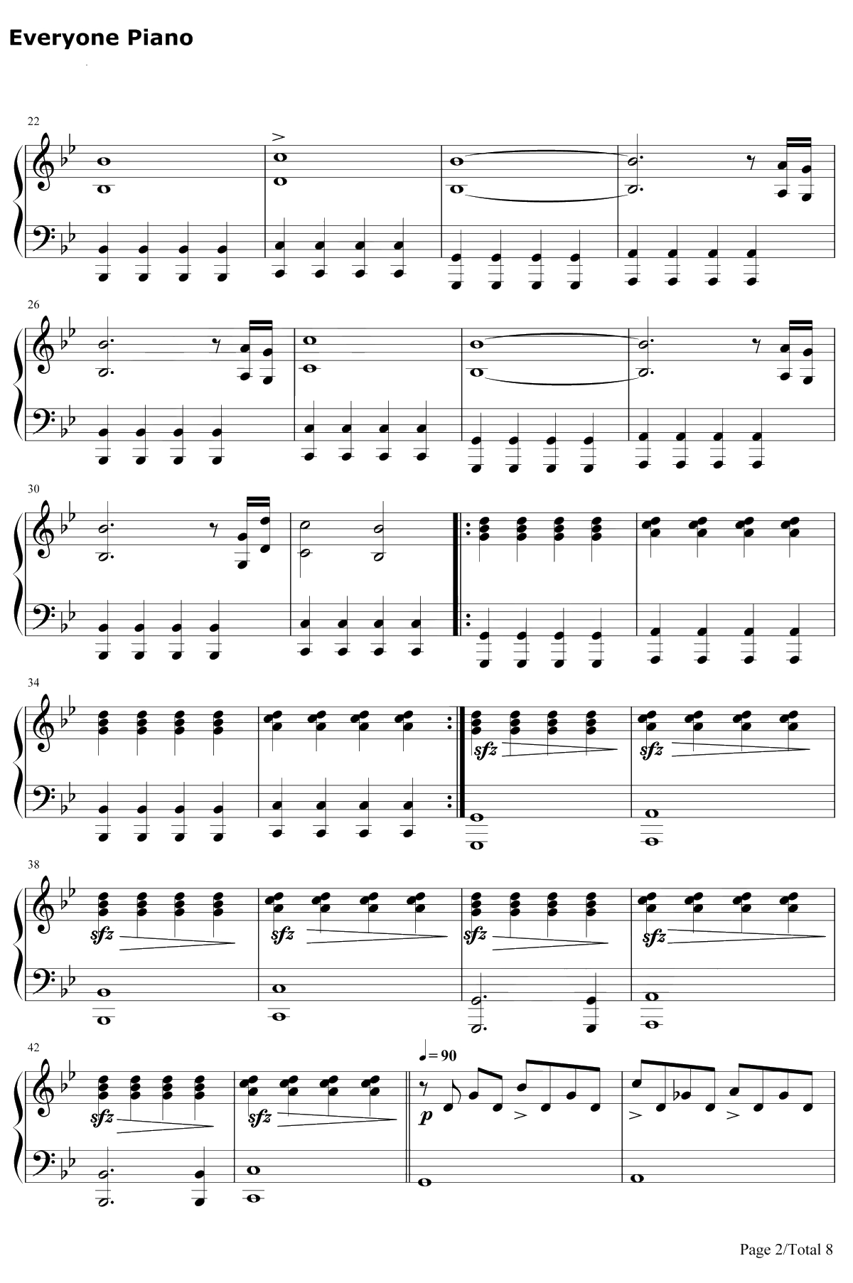 Clubbed to Death钢琴谱-RobDougan-黑客帝国OST2