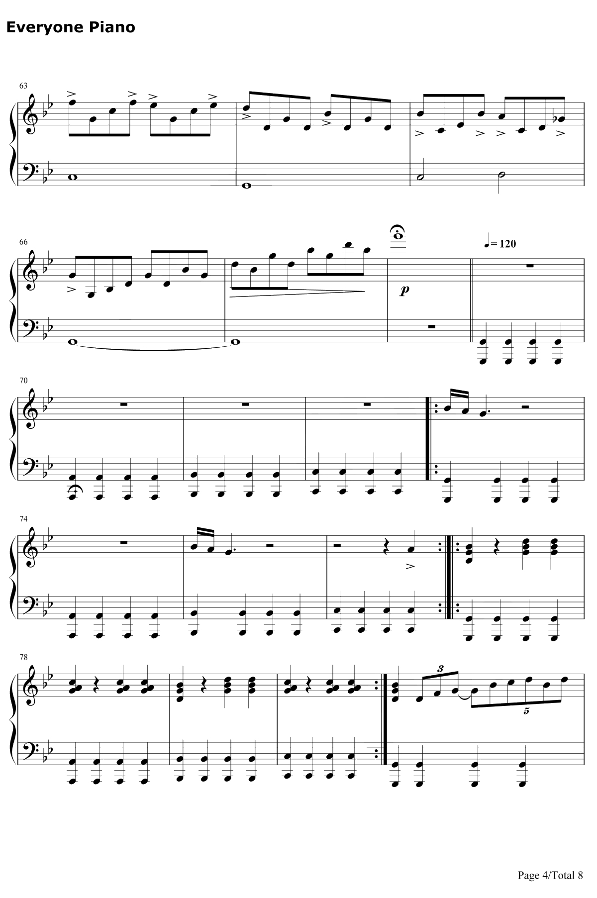 Clubbed to Death钢琴谱-RobDougan-黑客帝国OST4