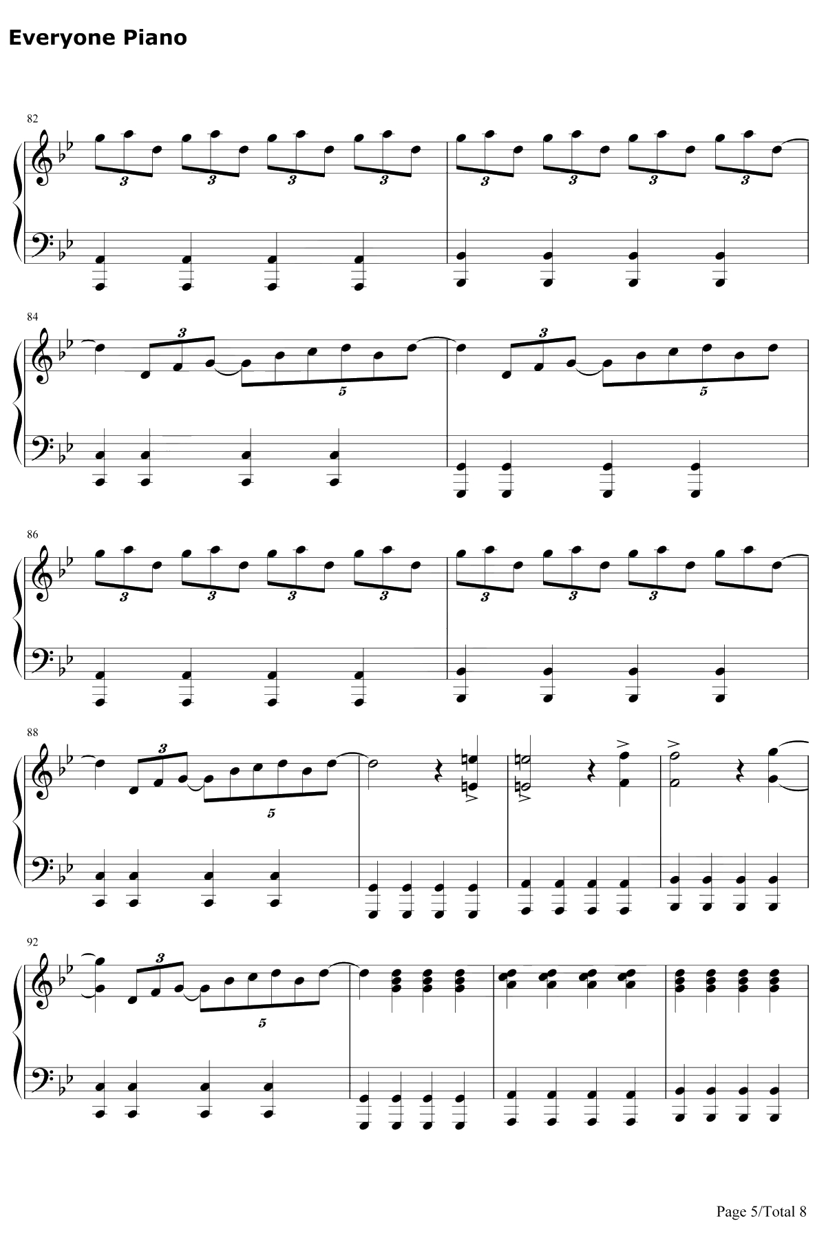 Clubbed to Death钢琴谱-RobDougan-黑客帝国OST5