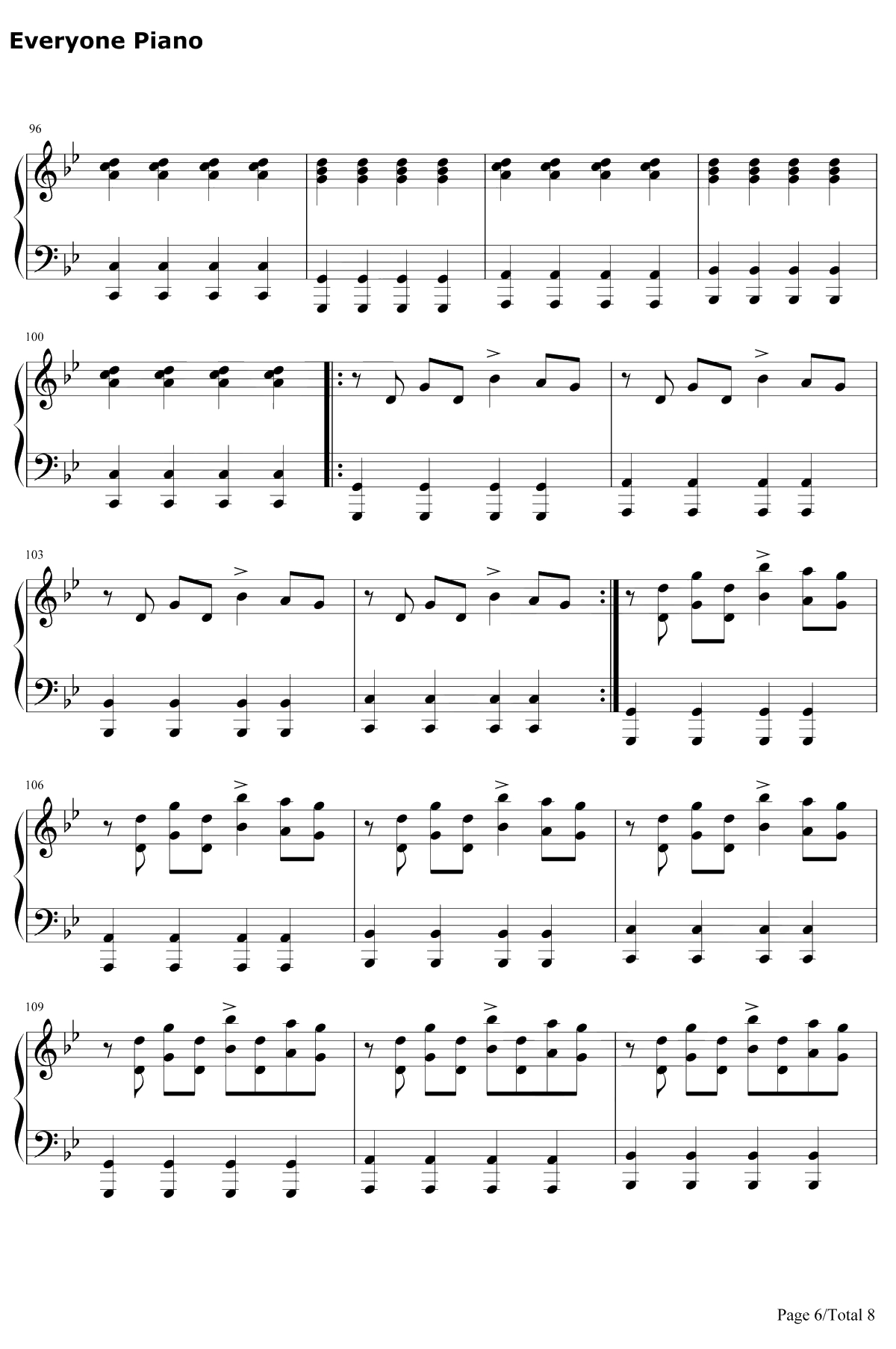 Clubbed to Death钢琴谱-RobDougan-黑客帝国OST6