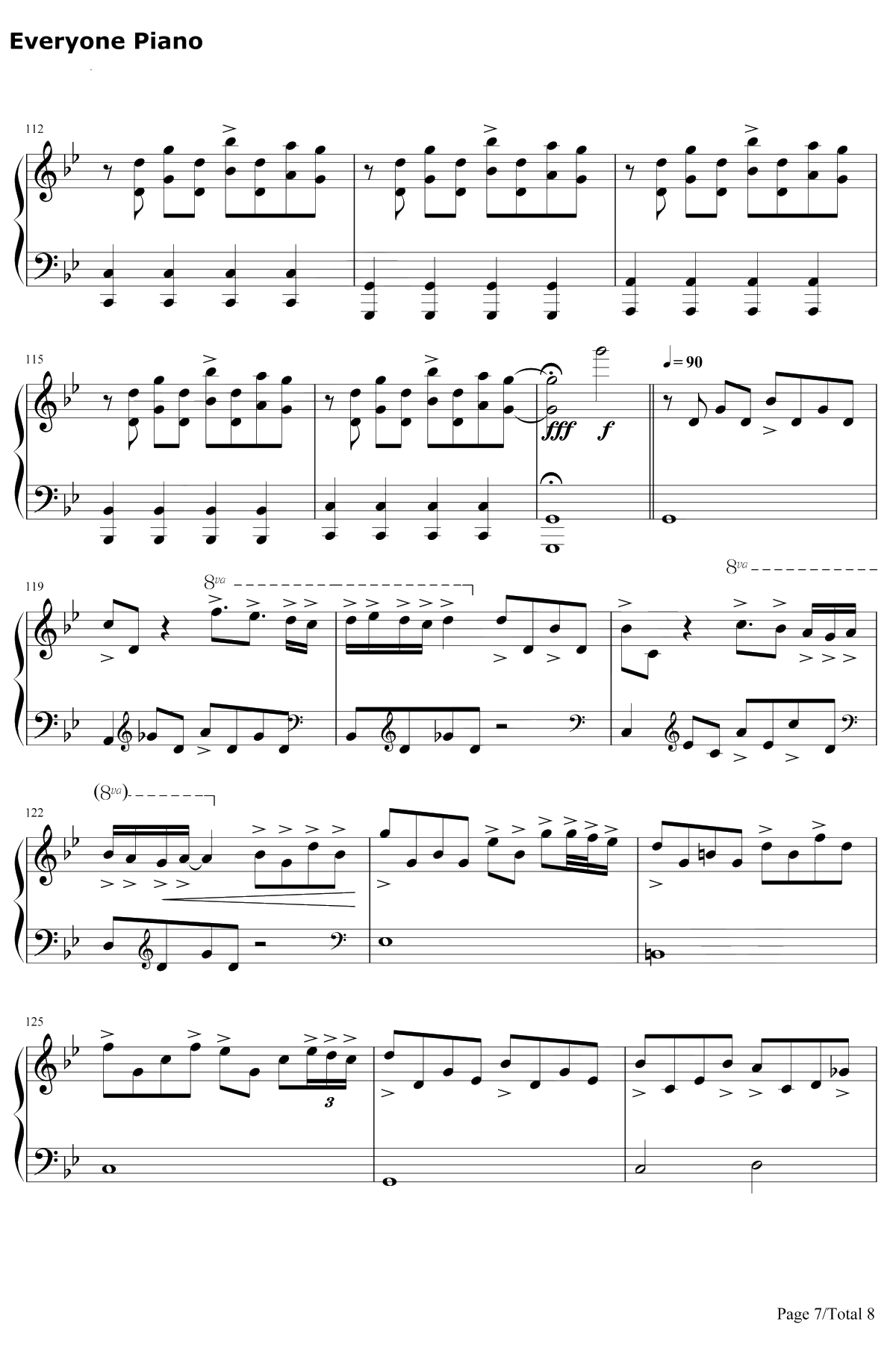 Clubbed to Death钢琴谱-RobDougan-黑客帝国OST7