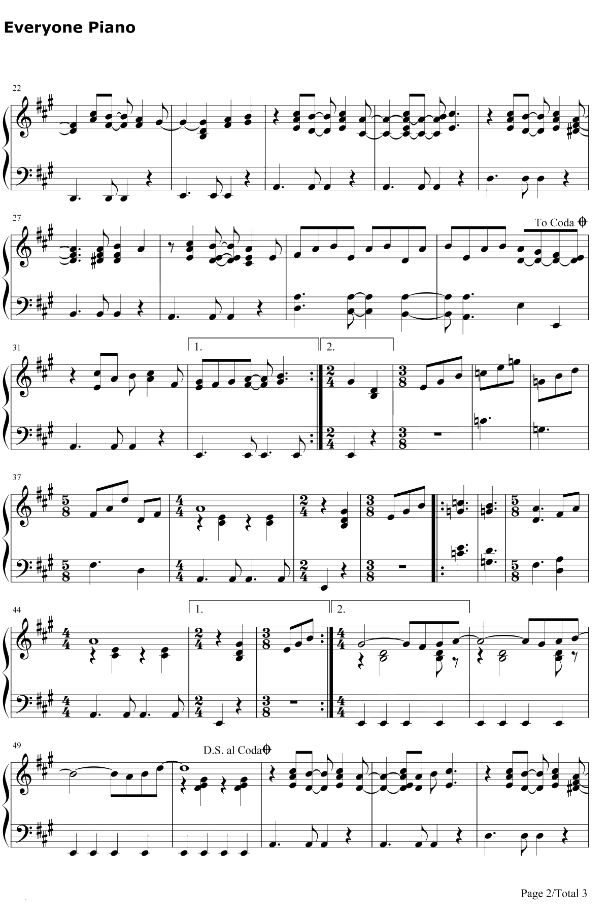 Here Comes the Sun钢琴谱-TheBeatles2