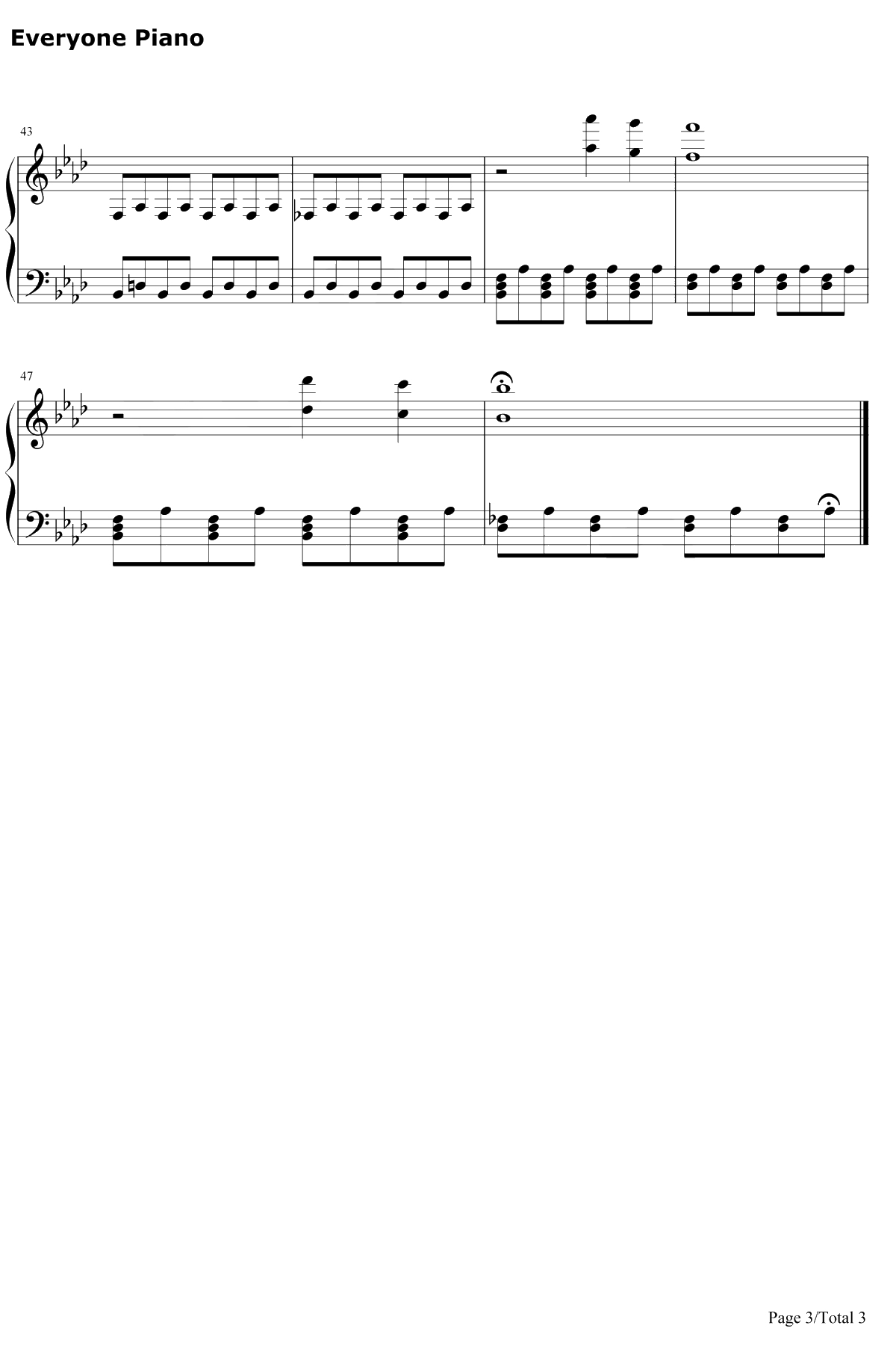 Truman Sleeps钢琴谱-PhilipGlass-楚门的世界OST3