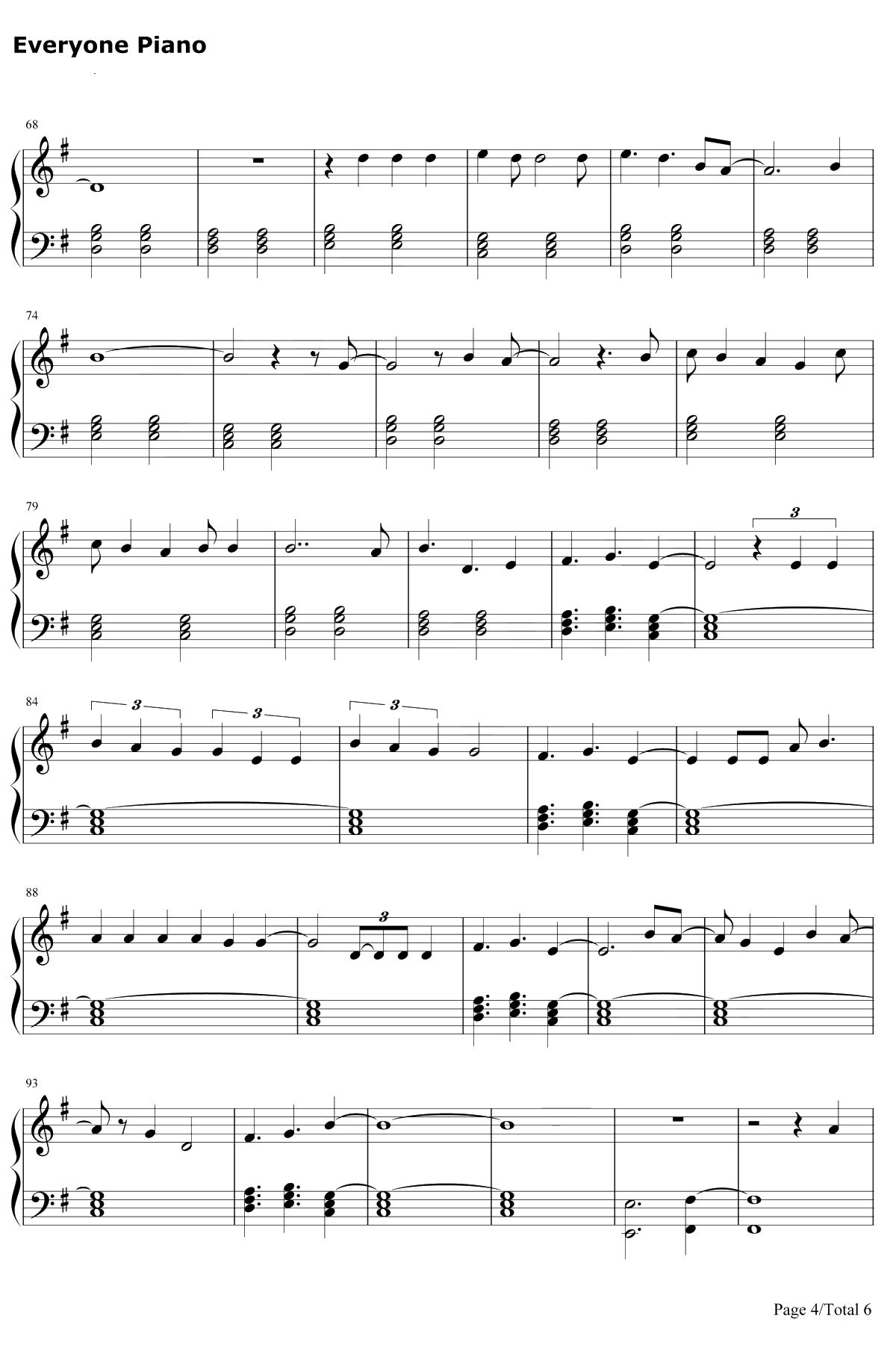 Please Don't Go钢琴谱-JoelAdams4