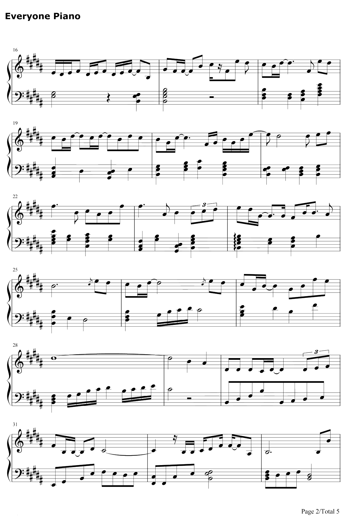 摩天轮的思念钢琴谱-王俊凯-超少年密码插曲2