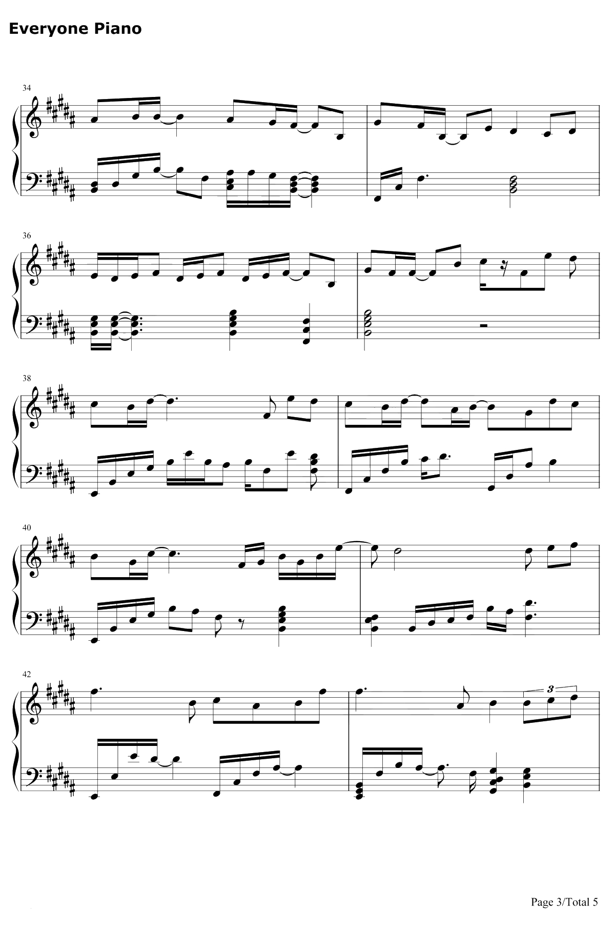 摩天轮的思念钢琴谱-王俊凯-超少年密码插曲3