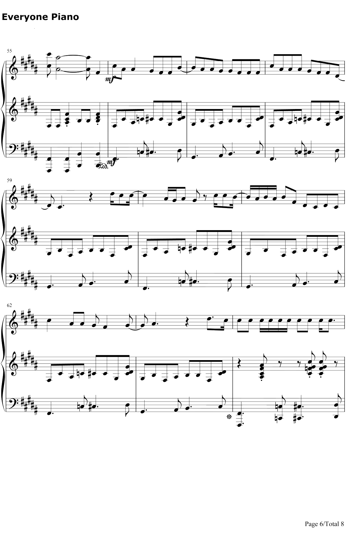 All Star钢琴谱-SmashMouth6