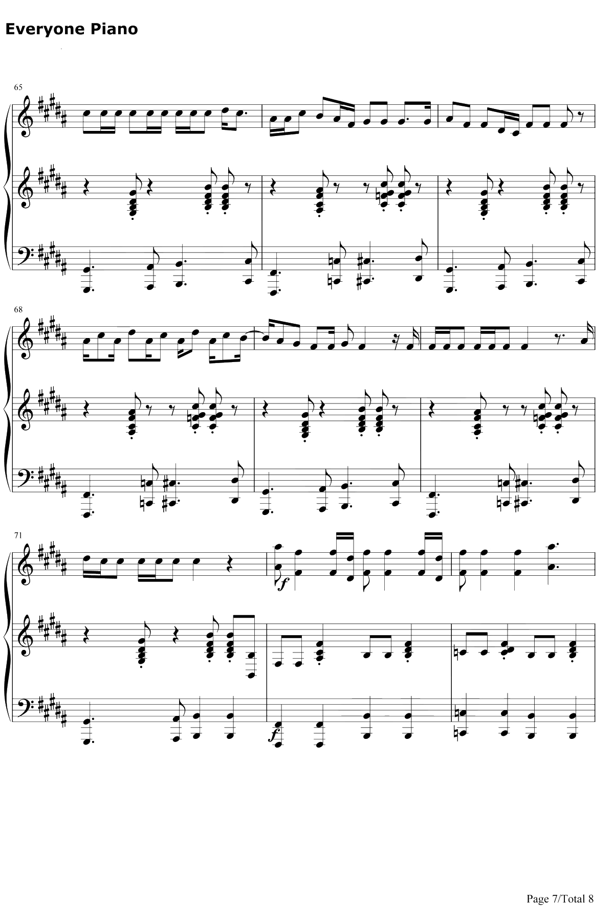 All Star钢琴谱-SmashMouth7