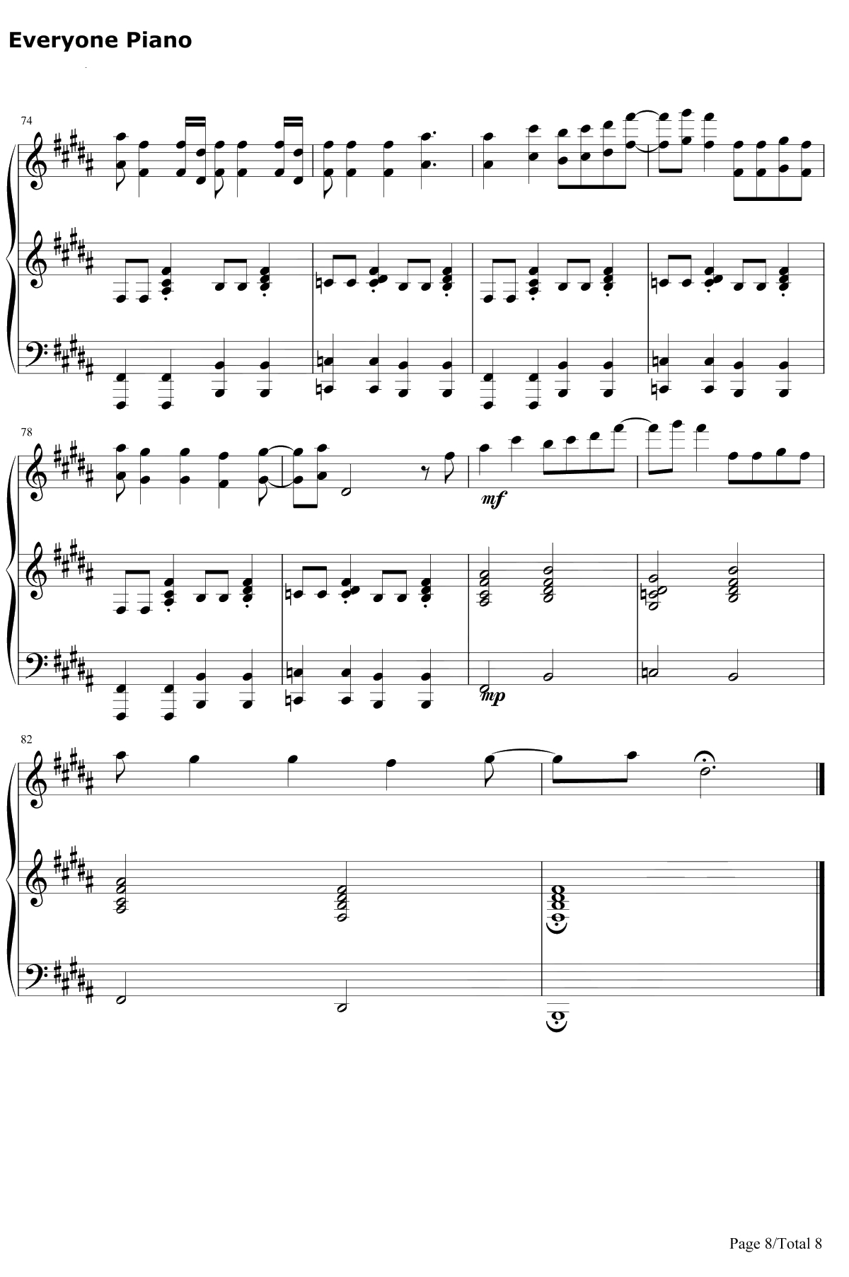 All Star钢琴谱-SmashMouth8