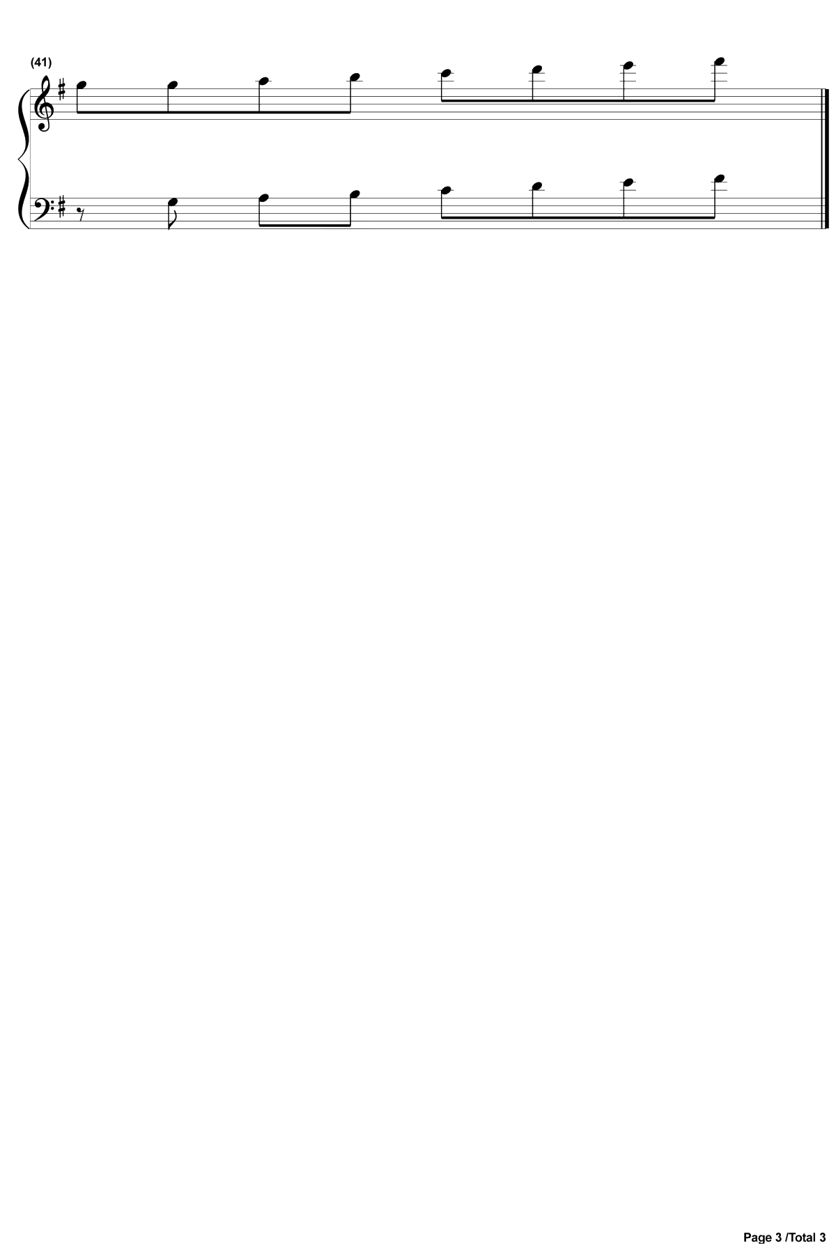 特别的爱给特别的你钢琴谱-伍思凯-沙滩仔与周师奶主题曲3