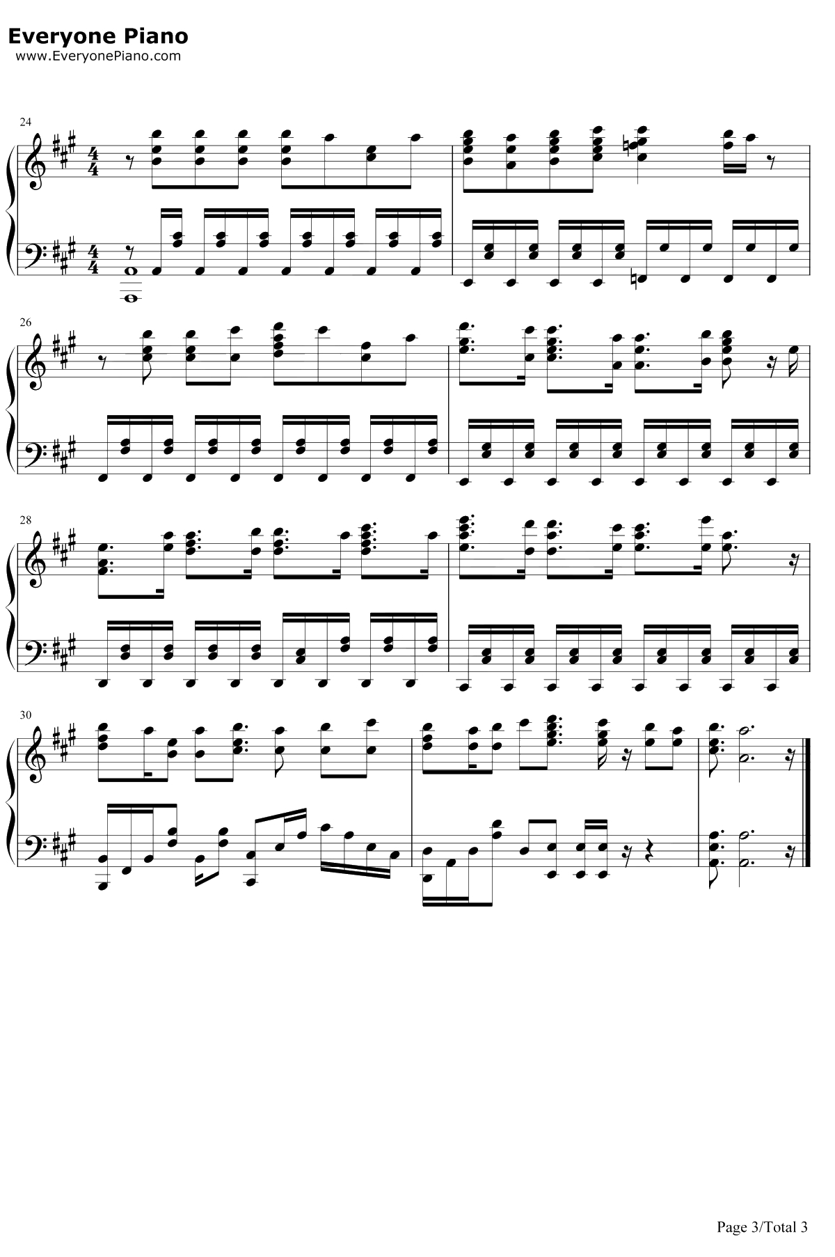 360°星のオーケストラ钢琴谱-petitmilady-昴宿七星OP3