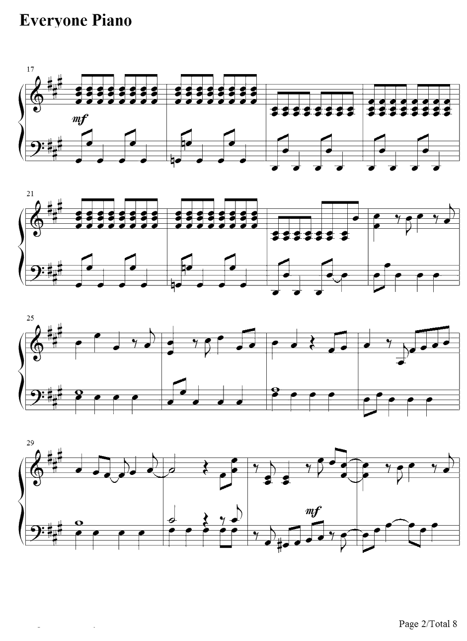 サヨナラの空钢琴谱-Qwaiクワイ-银魂ED162