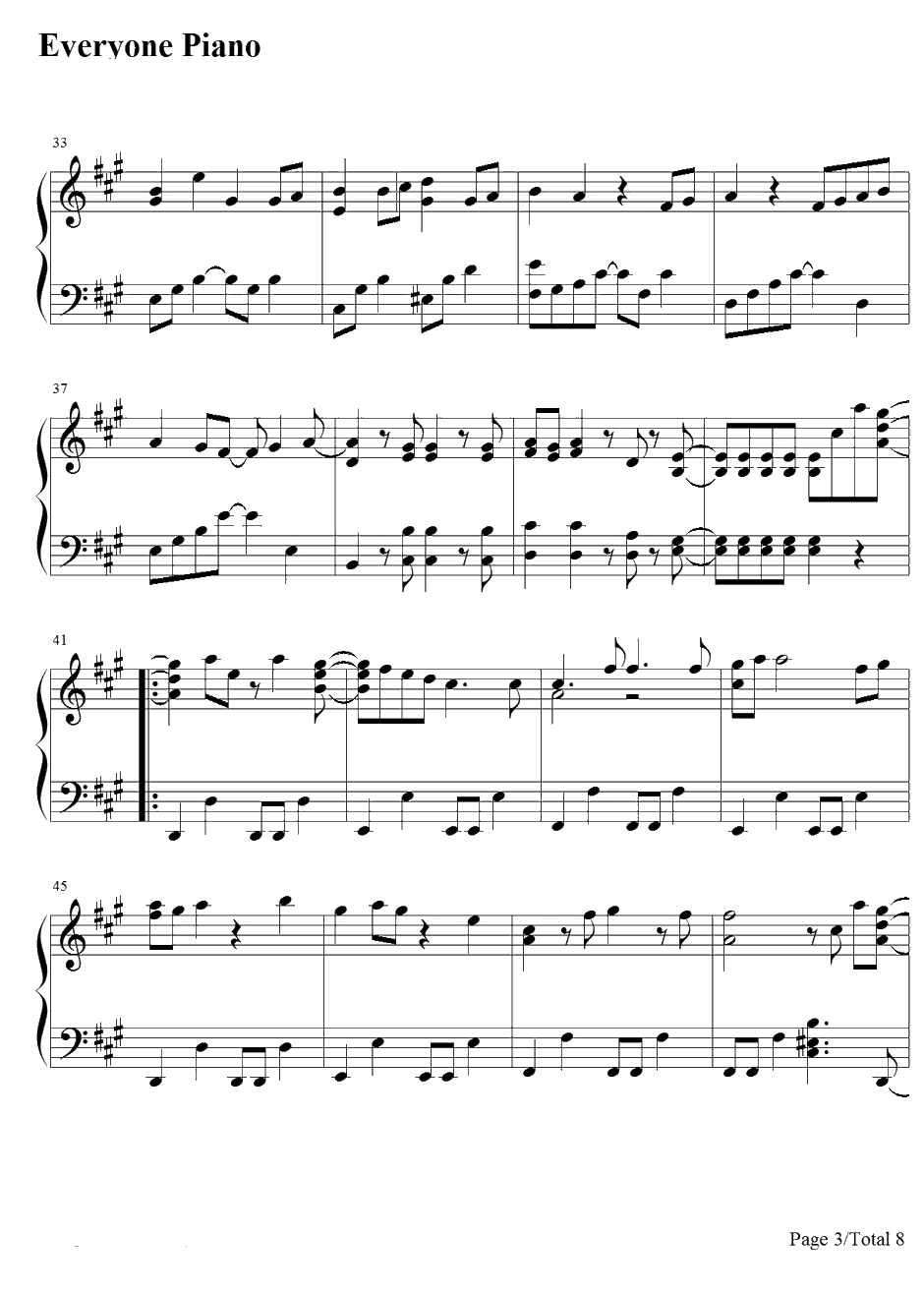 サヨナラの空钢琴谱-Qwaiクワイ-银魂ED163