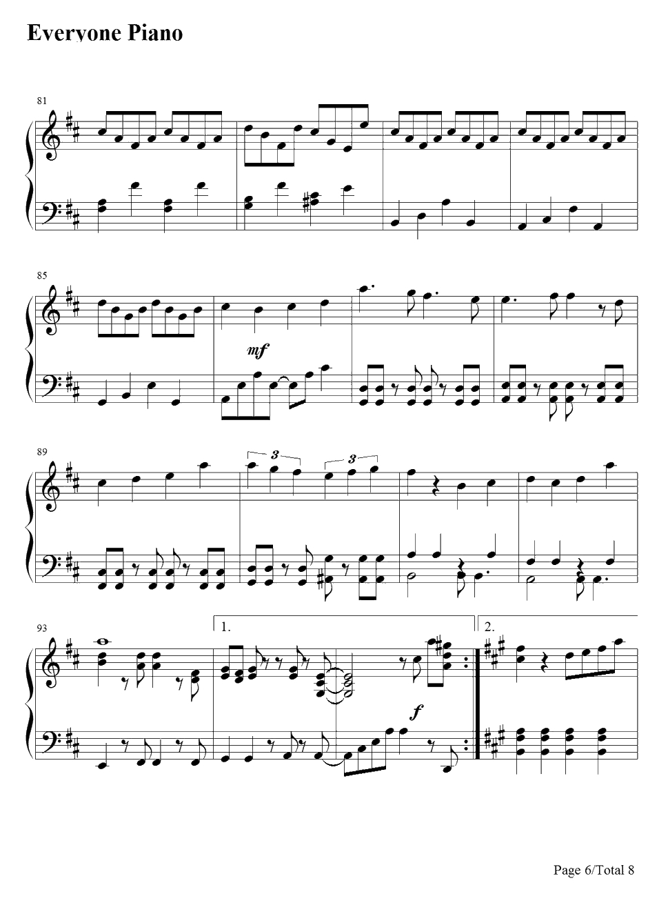 サヨナラの空钢琴谱-Qwaiクワイ-银魂ED166