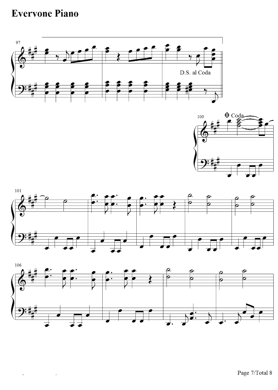 サヨナラの空钢琴谱-Qwaiクワイ-银魂ED167