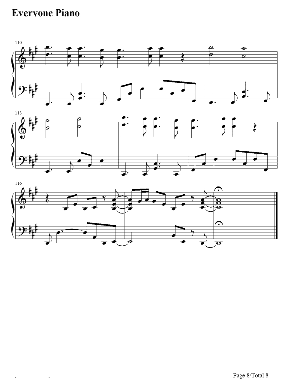 サヨナラの空钢琴谱-Qwaiクワイ-银魂ED168