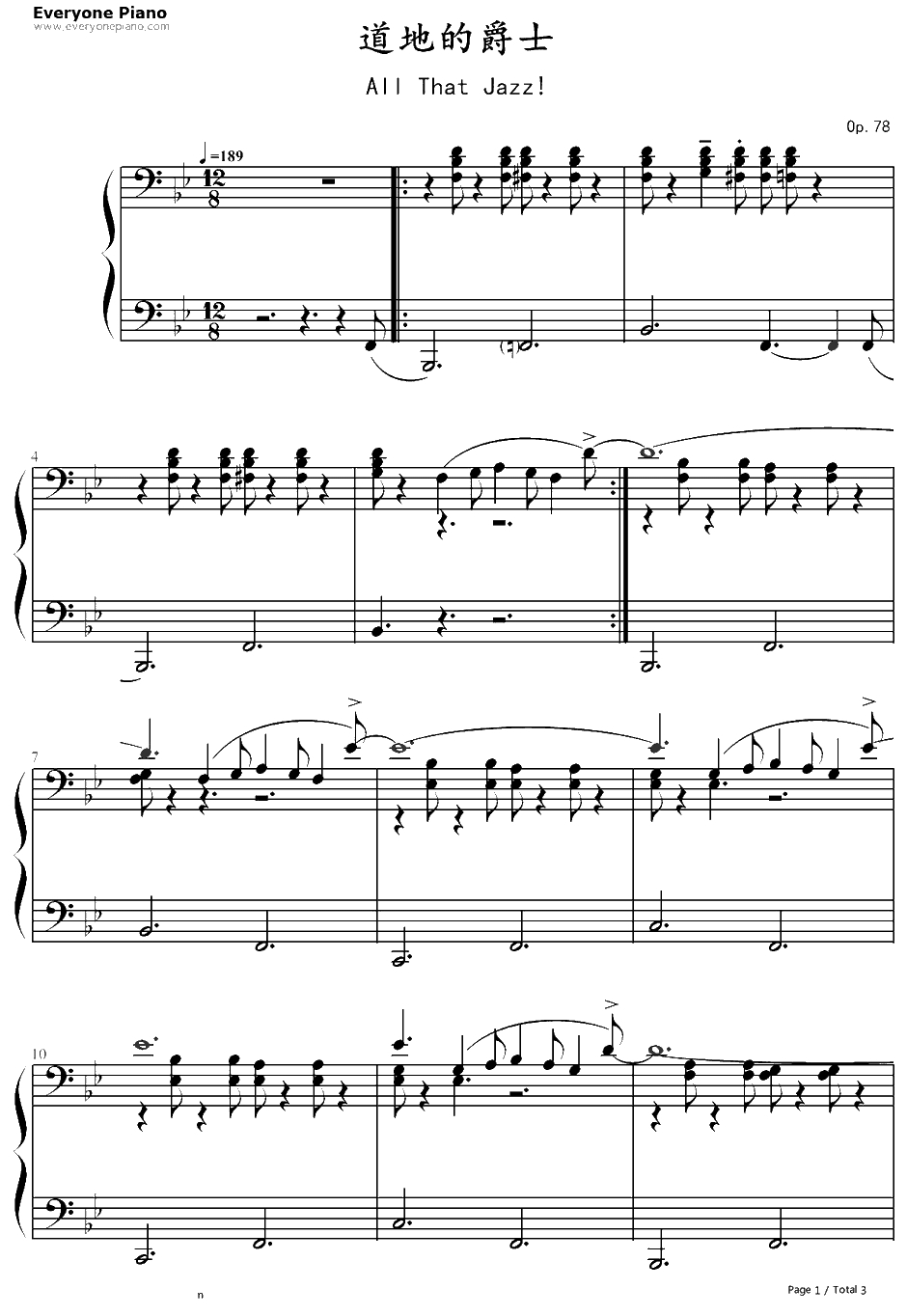 All That Jazz!钢琴谱-DavidHellewell戴维赫勒韦尔1