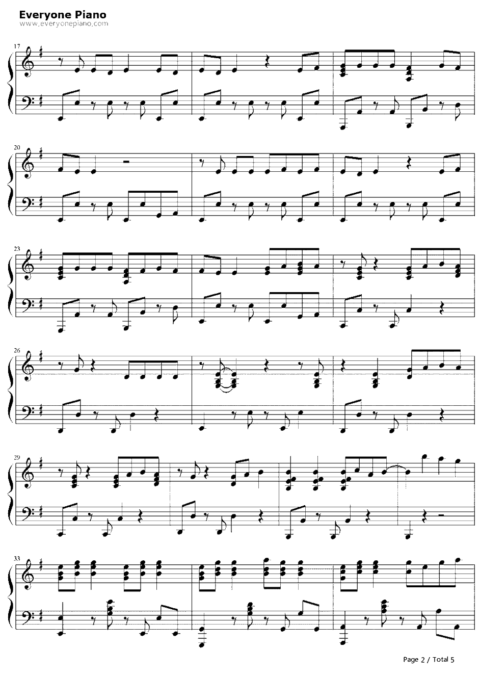 Sexy Love钢琴谱-T-ara2