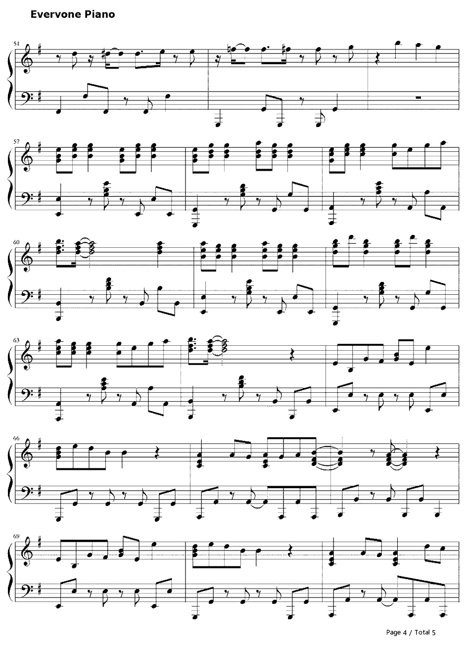 Sexy Love钢琴谱-T-ara4