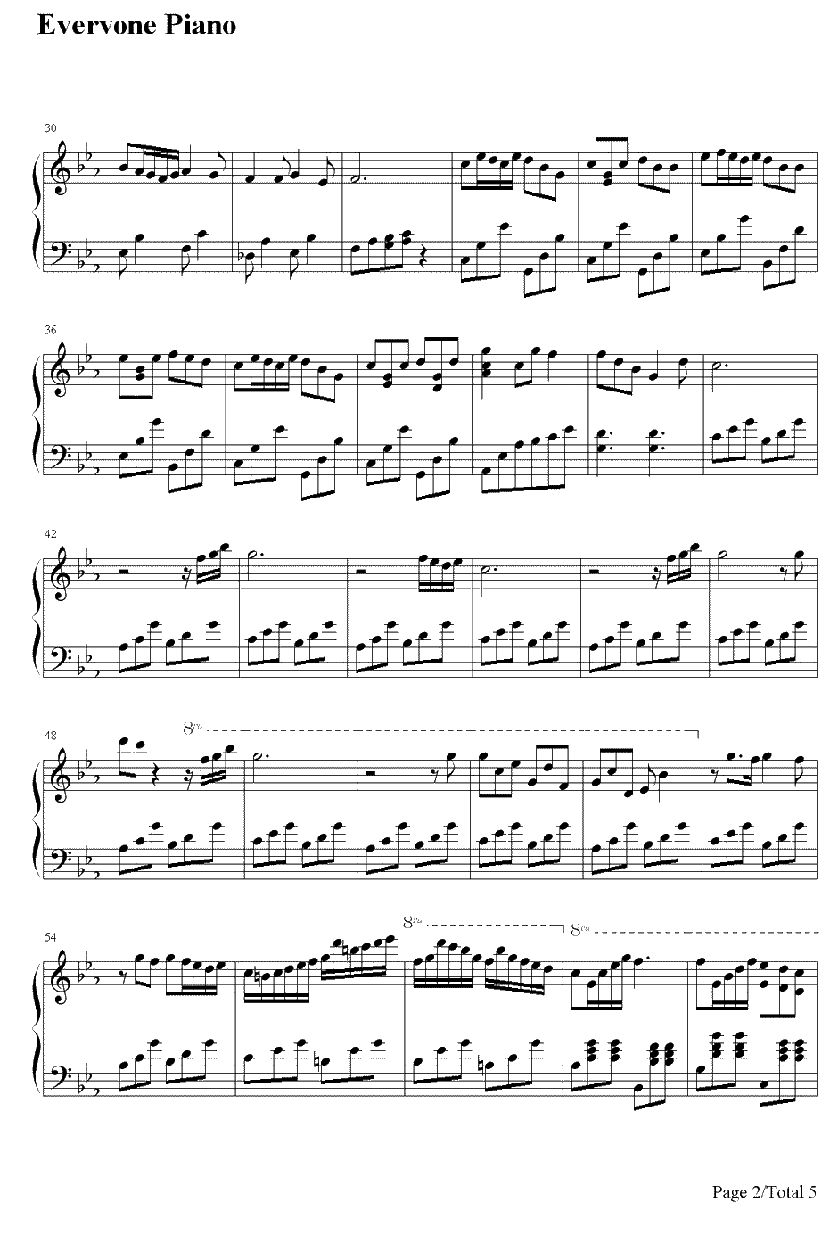 流动的城市钢琴谱--林海2