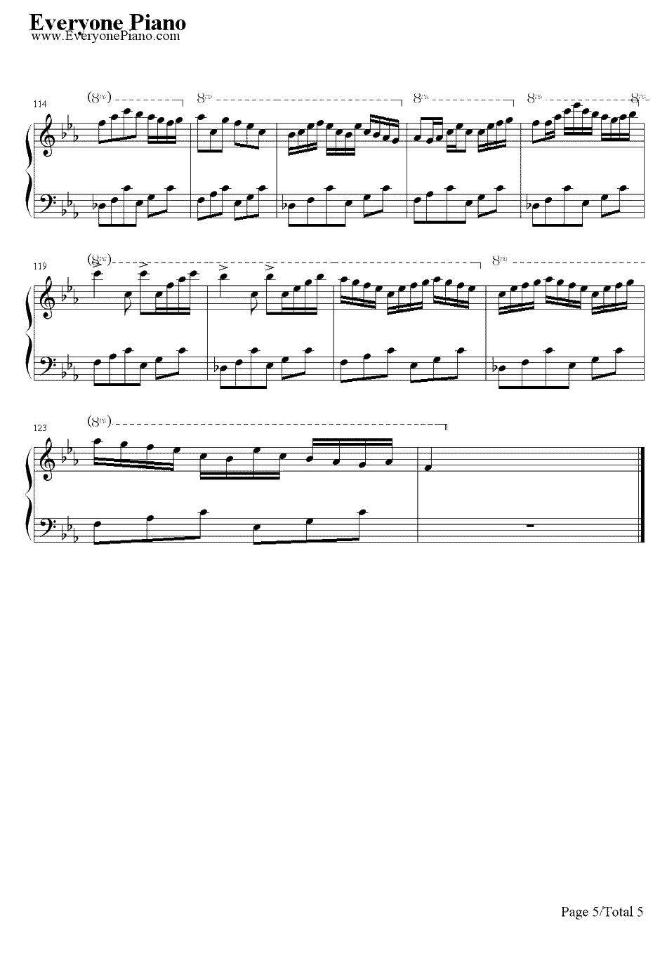 流动的城市钢琴谱--林海5