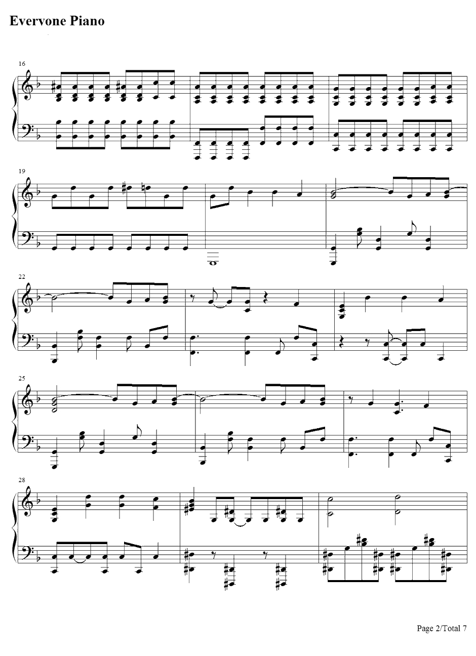 What I've Done钢琴谱-LinkinPark-变形金刚1主题曲2