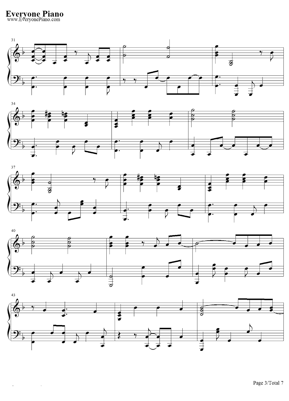 What I've Done钢琴谱-LinkinPark-变形金刚1主题曲3