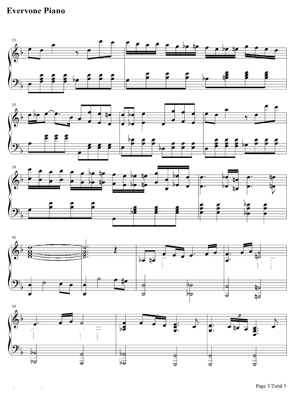 la piog gia钢琴谱-久石让JoeHisaishi-时雨之记OST3