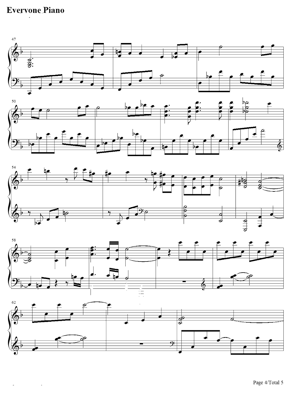 la piog gia钢琴谱-久石让JoeHisaishi-时雨之记OST4