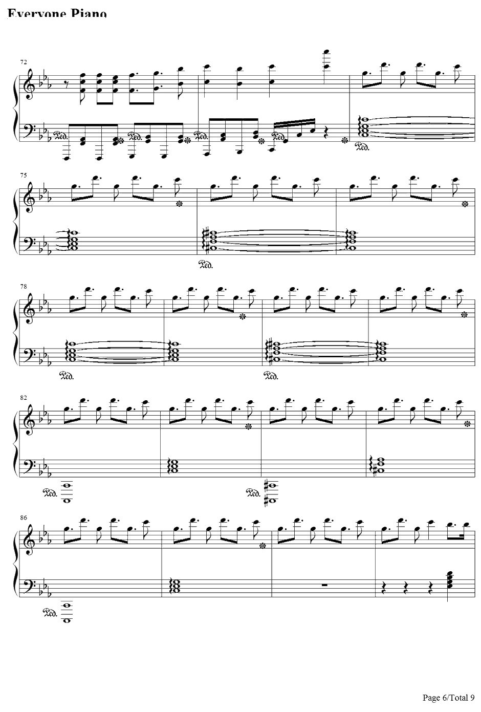 旋转吧!雪月花钢琴谱-歌组雪月花（原田瞳茅野爱衣小仓唯）-回レ！雪月花-机巧少女不会受伤ED6