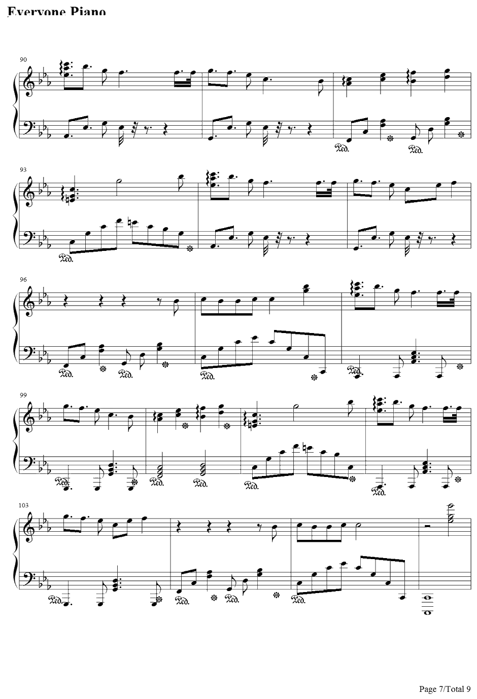 旋转吧!雪月花钢琴谱-歌组雪月花（原田瞳茅野爱衣小仓唯）-回レ！雪月花-机巧少女不会受伤ED7