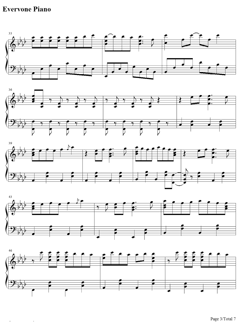 MR.TAXI钢琴谱--少女时代3