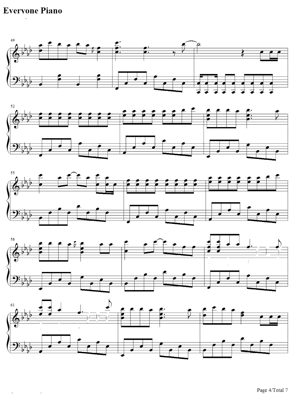 MR.TAXI钢琴谱--少女时代4