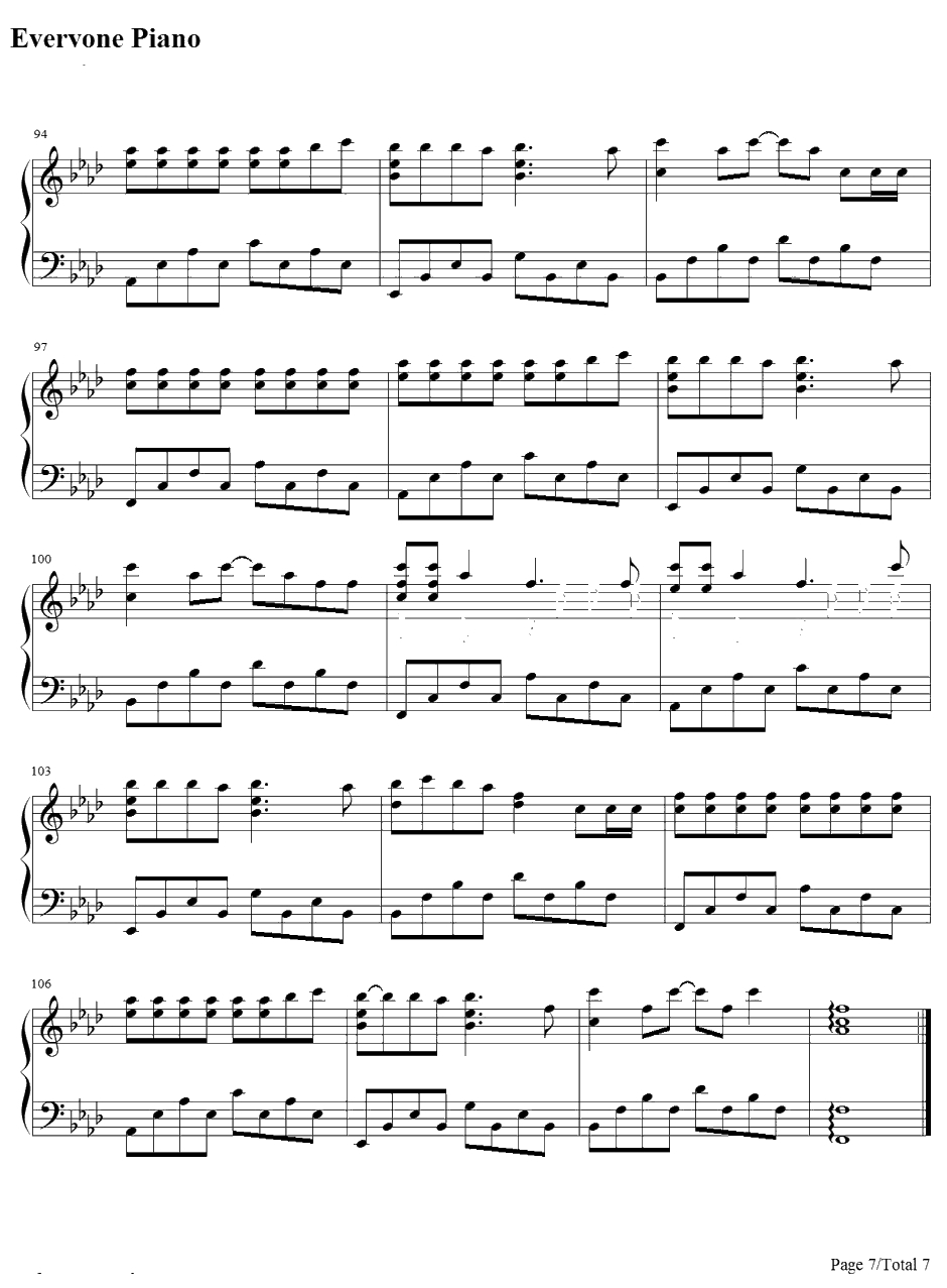 MR.TAXI钢琴谱--少女时代7