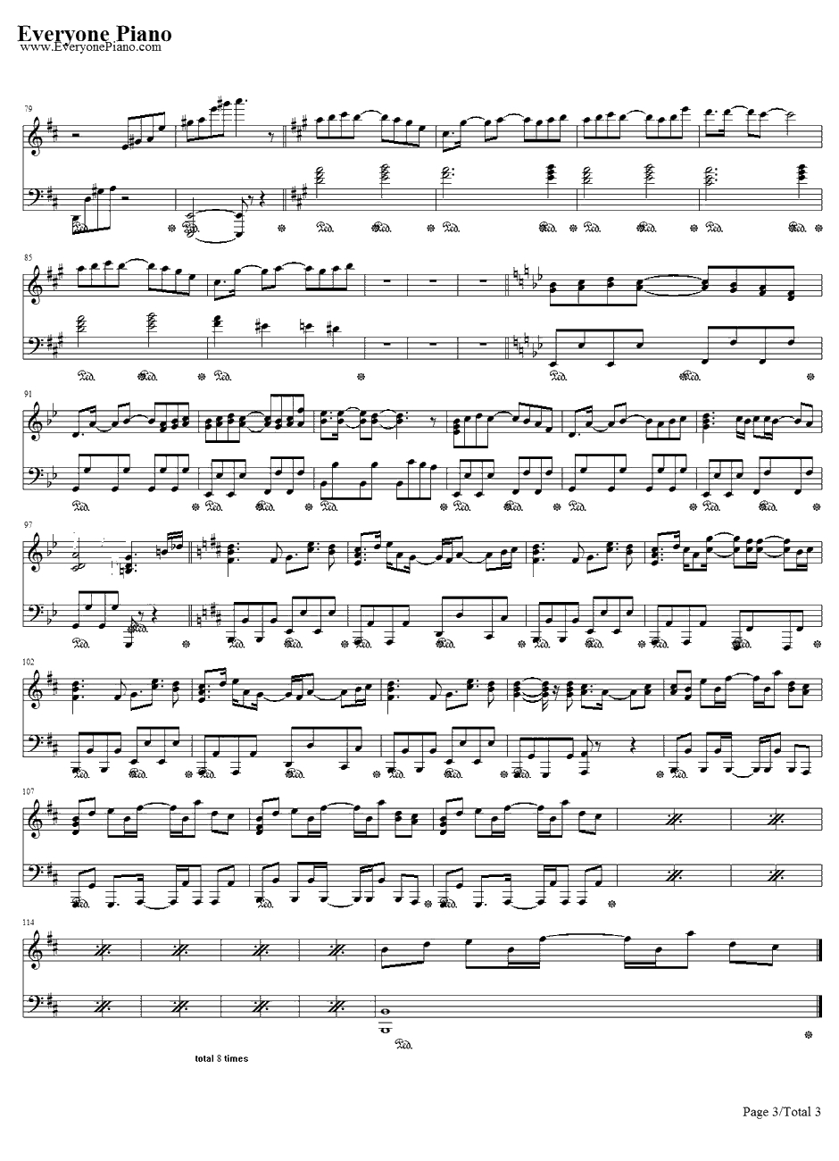 Star Dust钢琴谱-SoundHorizon3