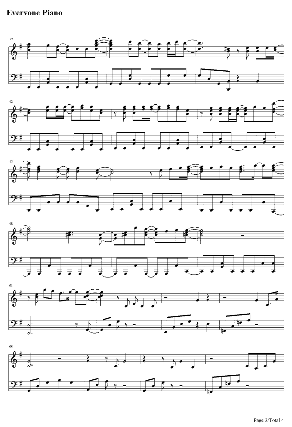 Innocent Starter钢琴谱-水树奈奈-魔法少女奈叶OP3