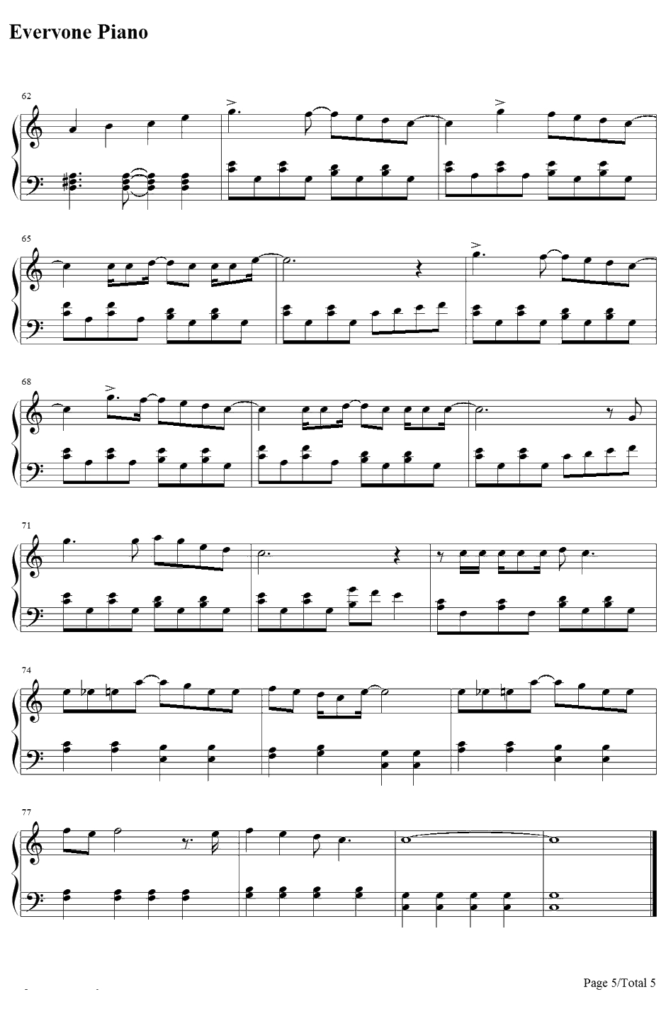 Free Magic钢琴谱-WAG-名侦探柯南ED85