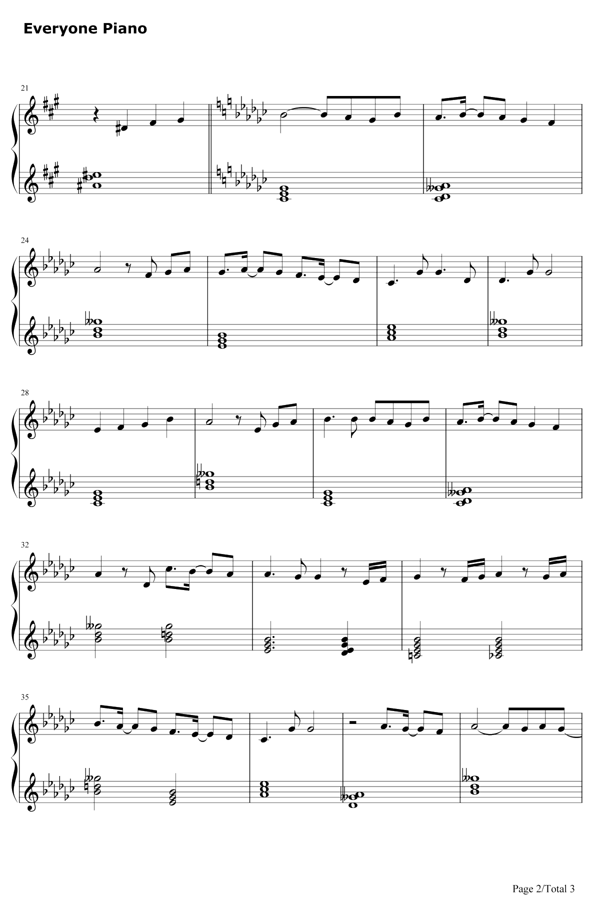 叹きの天使钢琴谱-名冢佳织-圣诞之吻SSED62