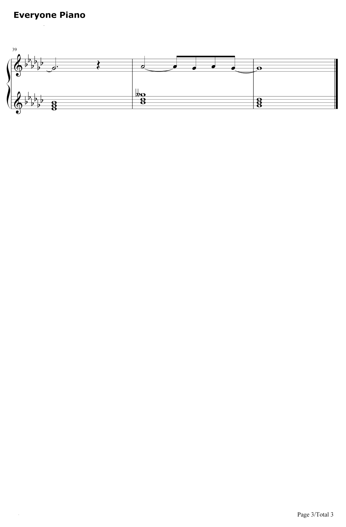 叹きの天使钢琴谱-名冢佳织-圣诞之吻SSED63