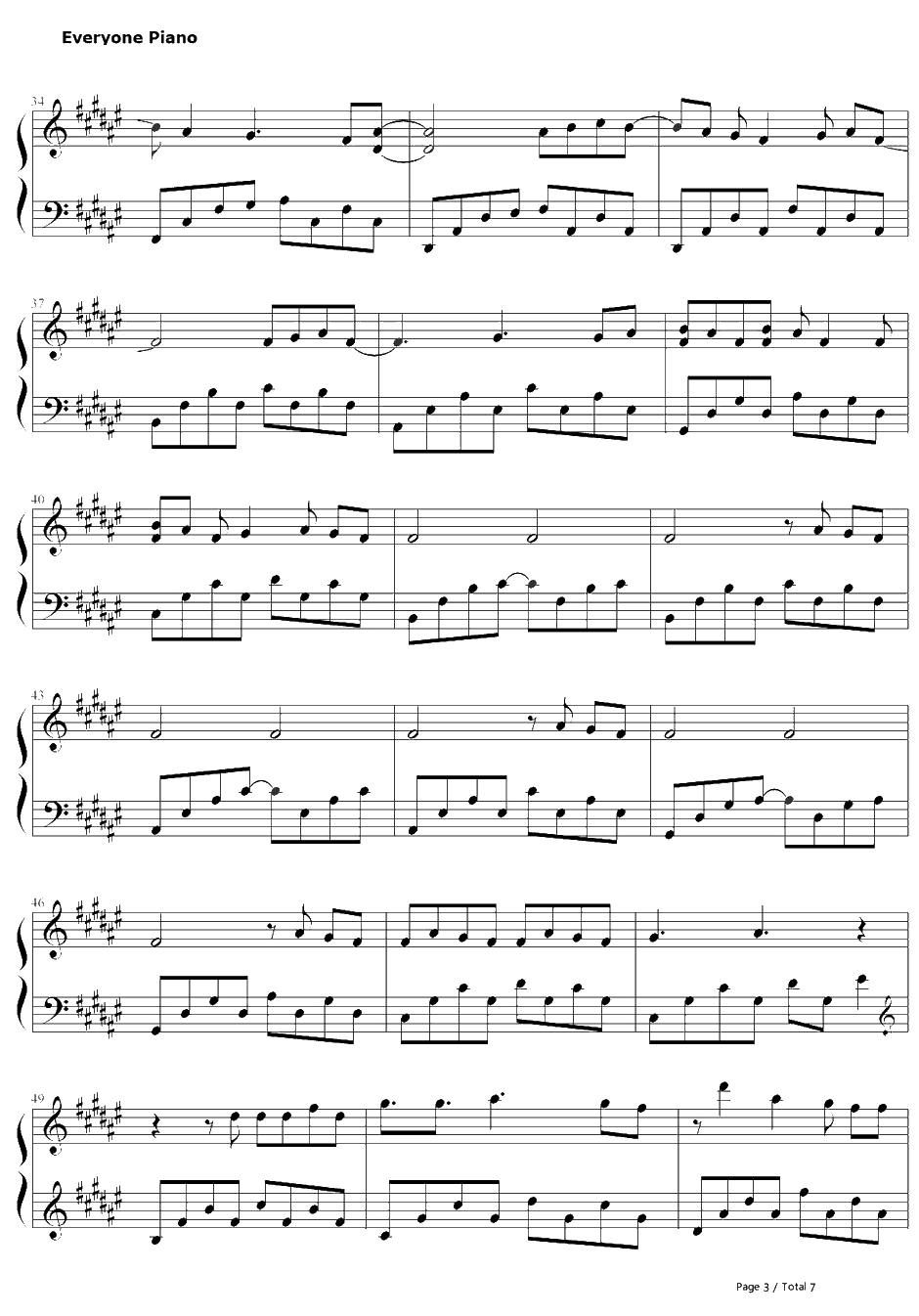 Oh BabyI钢琴谱-MikeAngelo-泰剧浪漫满屋主题曲3