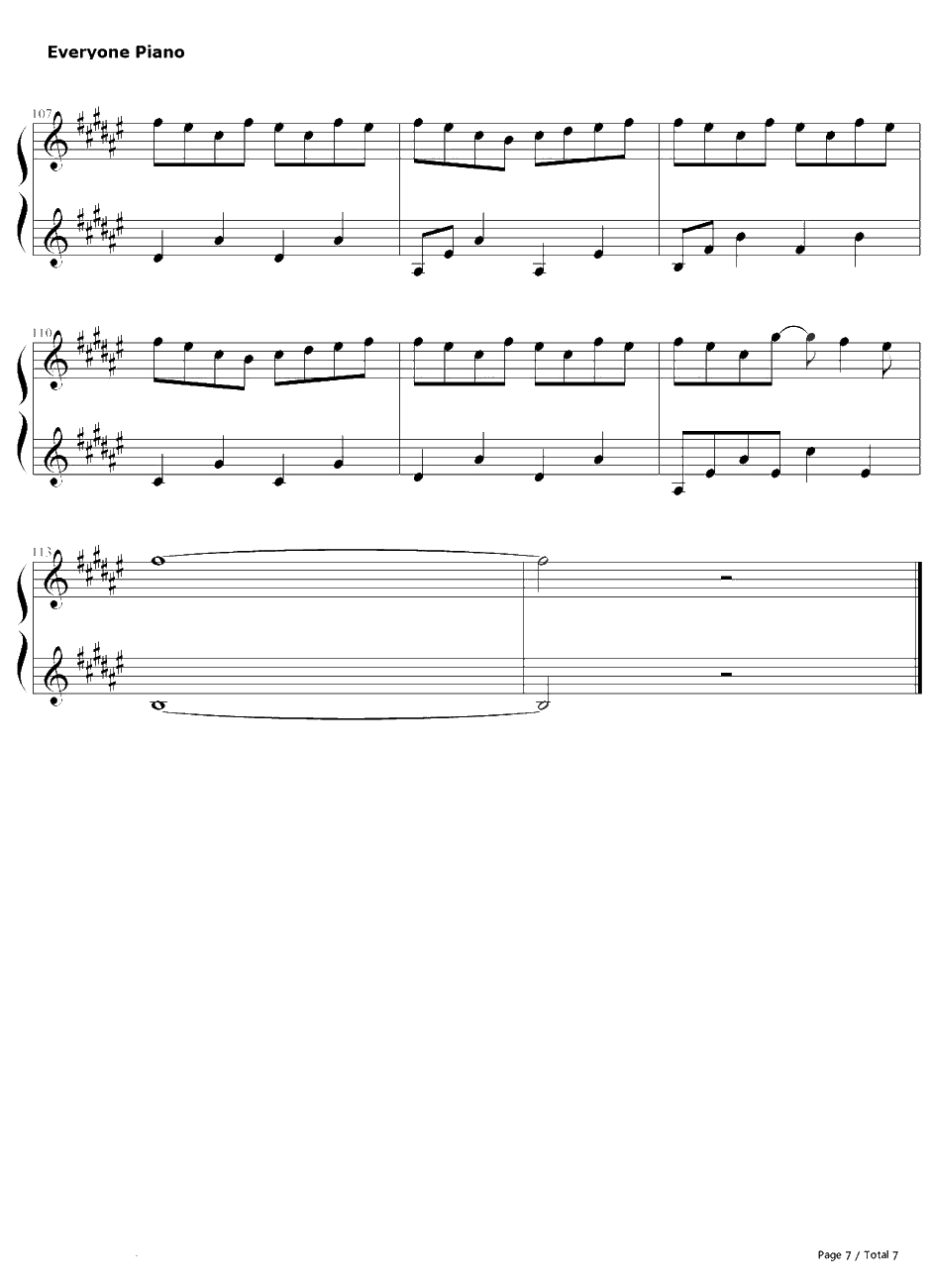 Oh BabyI钢琴谱-MikeAngelo-泰剧浪漫满屋主题曲7