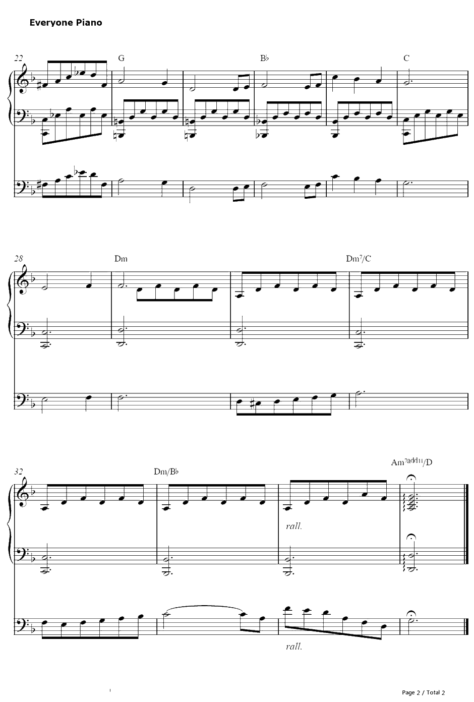 青い果実钢琴谱-大久保薫-SchoolDaysOST2