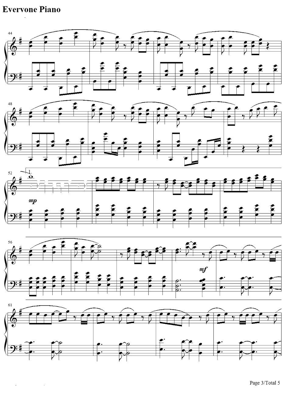 ヒカルものたち钢琴谱-渡边麻友-发光体-渡边麻友3