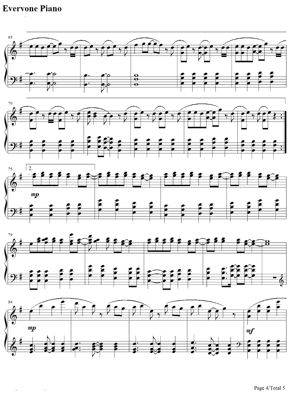 ヒカルものたち钢琴谱-渡边麻友-发光体-渡边麻友4