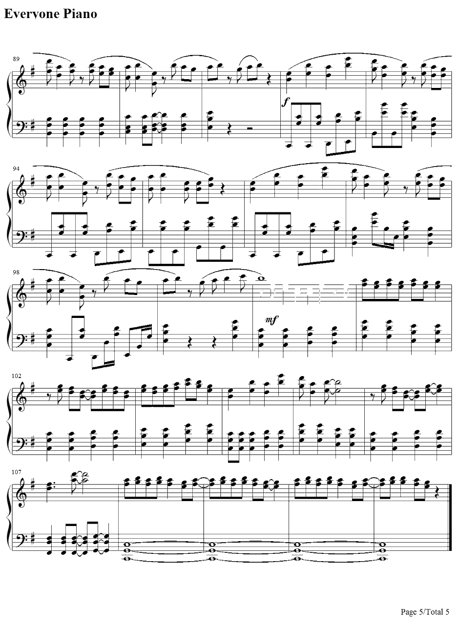 ヒカルものたち钢琴谱-渡边麻友-发光体-渡边麻友5