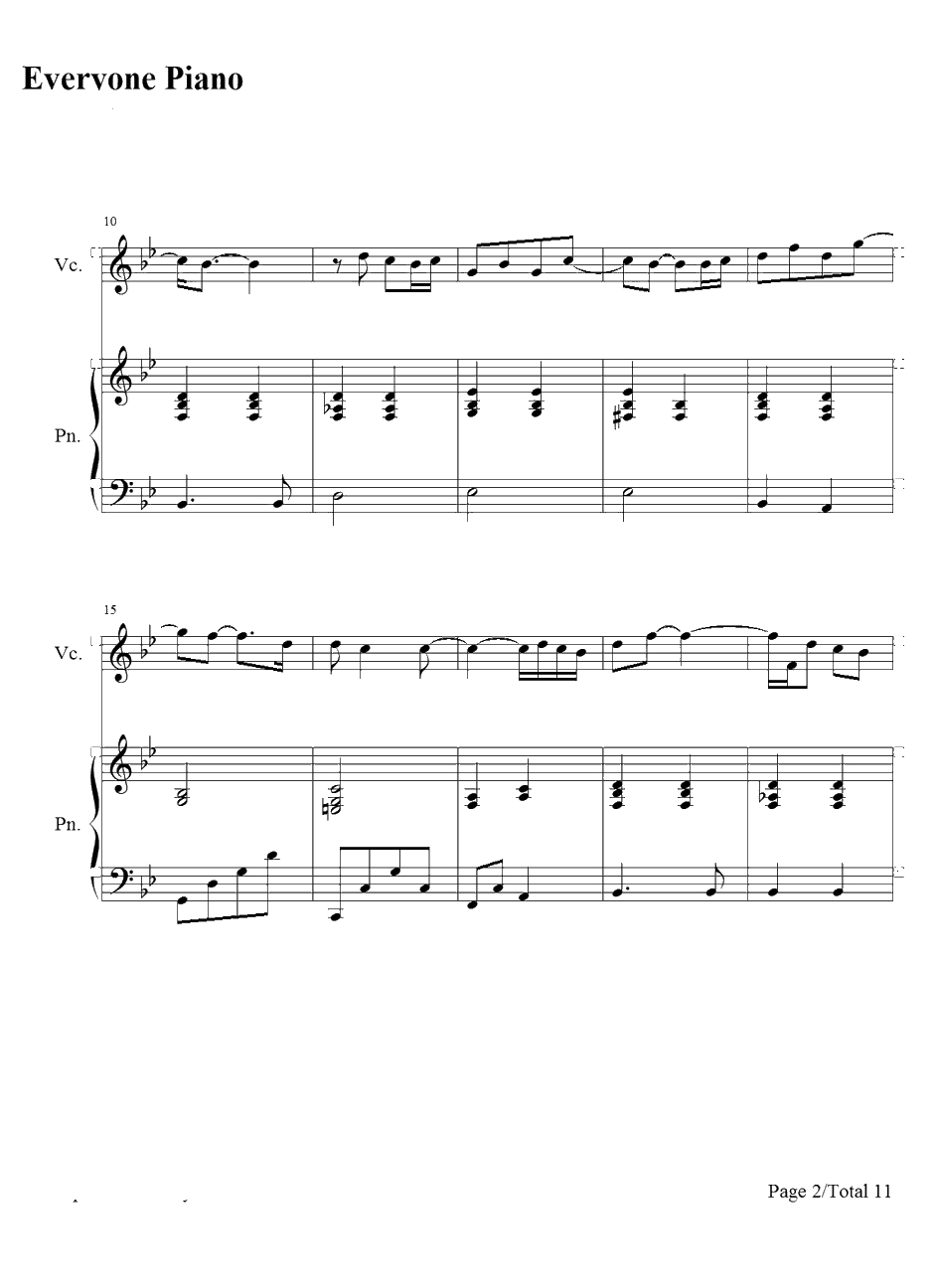 Desperado钢琴谱-藤田惠美2